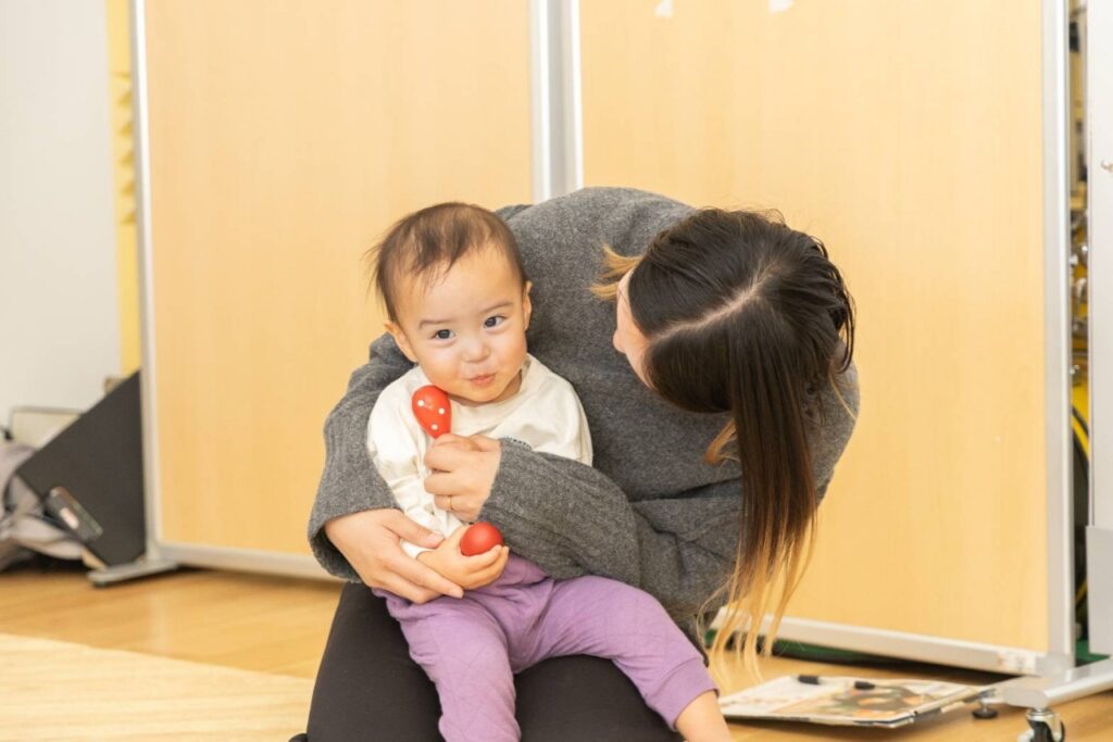親子の写真